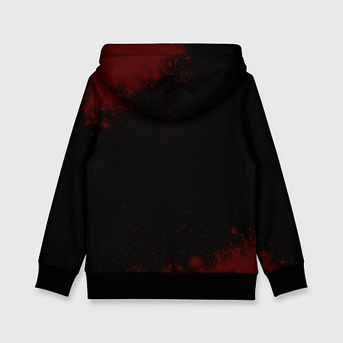 Детская толстовка Символ GTA6 и краска вокруг на темном фоне / 3D-Черный – фото 2