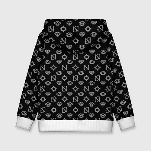 Детская толстовка Sessanta Nove pattern / 3D-Белый – фото 2