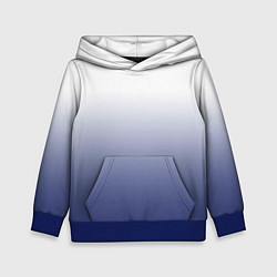 Толстовка-худи детская Туманный градиент бело-синий, цвет: 3D-синий