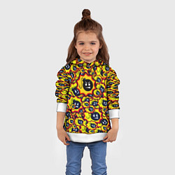 Толстовка-худи детская Serious Sam камекадзе, цвет: 3D-белый — фото 2
