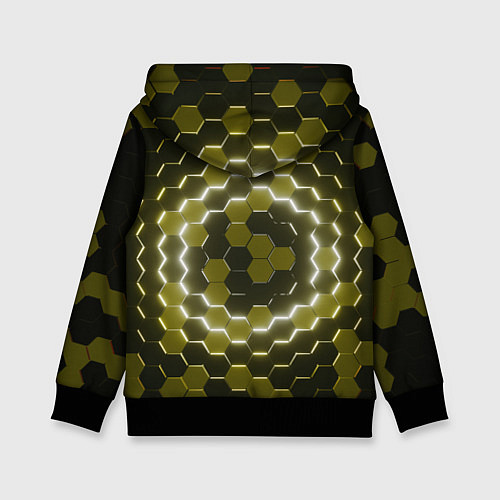 Детская толстовка Гексагональная броня / 3D-Черный – фото 2