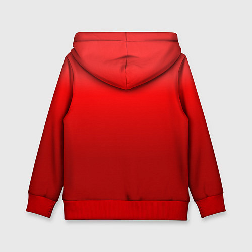 Детская толстовка Кроваво-красный градиент / 3D-Красный – фото 2