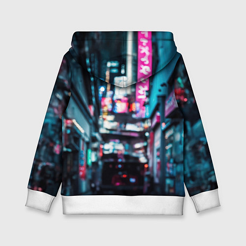 Детская толстовка Тинейджер в кибернетическом шлеме / 3D-Белый – фото 2