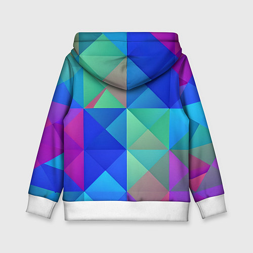 Детская толстовка Разноцветные фигуры / 3D-Белый – фото 2