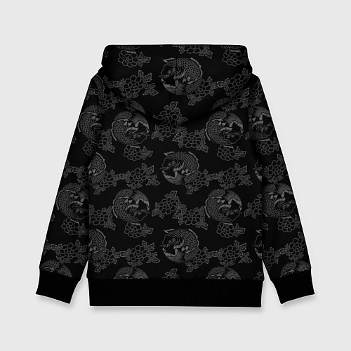 Детская толстовка Питбуль якудза / 3D-Черный – фото 2