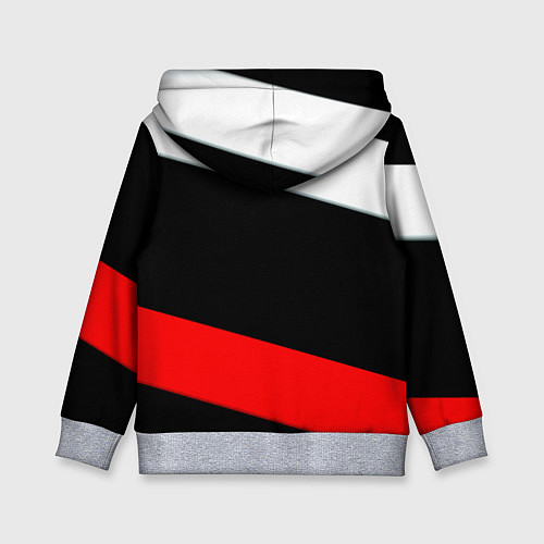 Детская толстовка Barcelona stripes sport / 3D-Меланж – фото 2