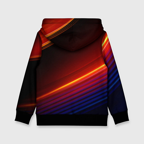 Детская толстовка Volvo neon gradient auto / 3D-Черный – фото 2