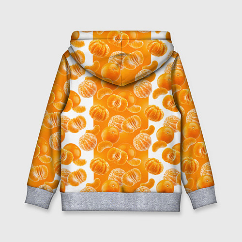 Детская толстовка Мандарины / 3D-Меланж – фото 2
