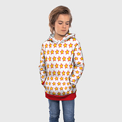 Толстовка-худи детская Звезды защитника, цвет: 3D-красный — фото 2