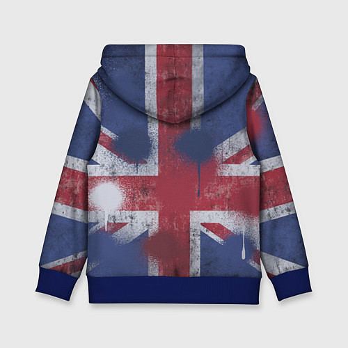 Детская толстовка Rolling Stones - Great britain / 3D-Синий – фото 2