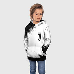 Толстовка-худи детская Juventus sport color black, цвет: 3D-черный — фото 2