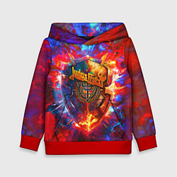 Толстовка-худи детская Invincible shield - Jadas Priest, цвет: 3D-красный