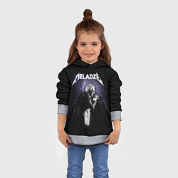 Толстовка-худи детская Meladze - Metallica, цвет: 3D-меланж — фото 2