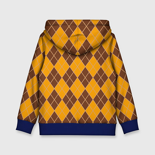 Детская толстовка Аргайл кот в переноске / 3D-Синий – фото 2