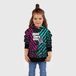 Толстовка-худи детская GTA6 vice city game, цвет: 3D-черный — фото 2