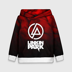 Толстовка-худи детская Linkin park strom честер, цвет: 3D-белый