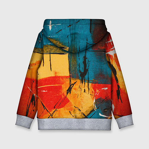 Детская толстовка Картина маслом / 3D-Меланж – фото 2