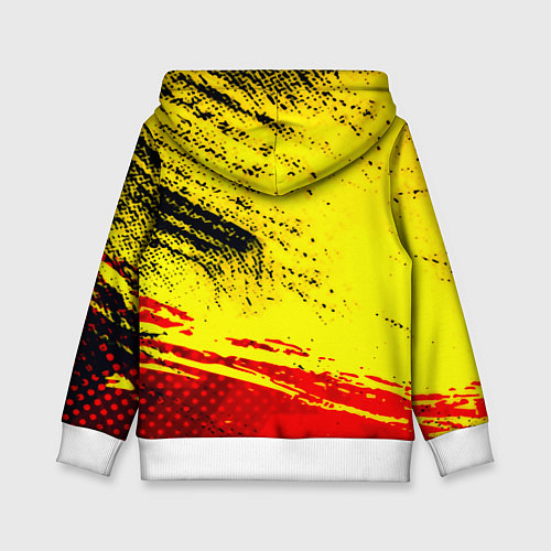 Детская толстовка Borussia color краски спорт / 3D-Белый – фото 2