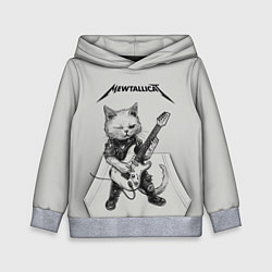 Толстовка-худи детская Mewtallica, цвет: 3D-меланж