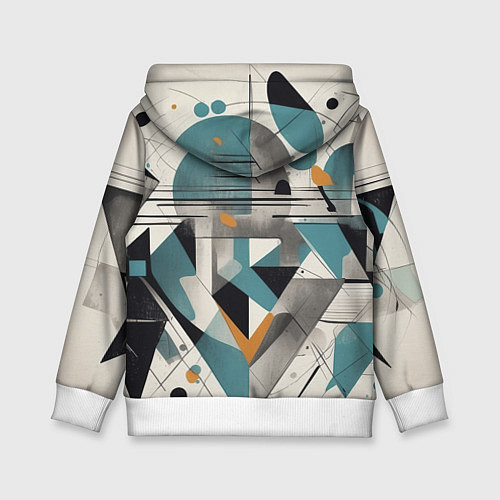 Детская толстовка Три человека авангард / 3D-Белый – фото 2