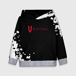 Толстовка-худи детская V Rising краски, цвет: 3D-меланж