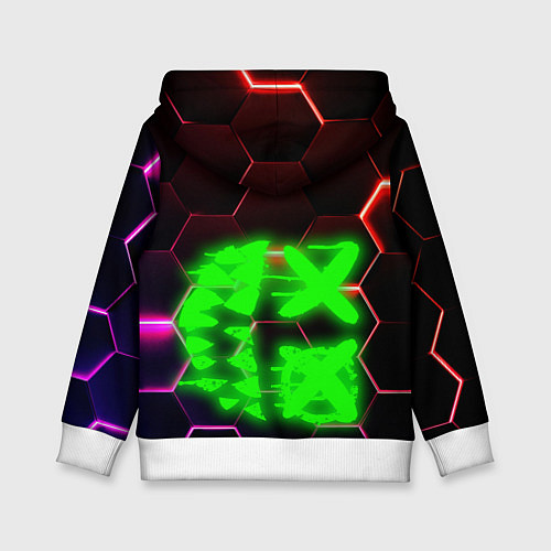 Детская толстовка Монстр из неона / 3D-Белый – фото 2