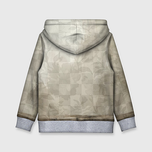 Детская толстовка Кролик в пальто / 3D-Меланж – фото 2