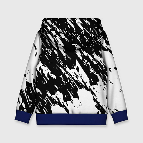 Детская толстовка Просто краски штрихи / 3D-Синий – фото 2