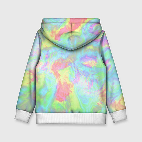 Детская толстовка Абстракция смесь красок / 3D-Белый – фото 2