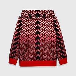 Детская толстовка Красные стрелки на чёрном фоне киберпанк