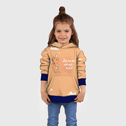 Толстовка-худи детская Старший дракон, цвет: 3D-синий — фото 2