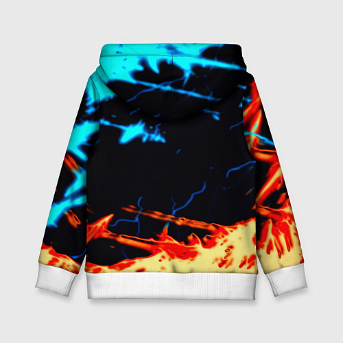 Детская толстовка Horizon zero dawn огонь и лёд / 3D-Белый – фото 2