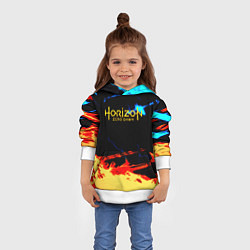 Толстовка-худи детская Horizon zero dawn огонь и лёд, цвет: 3D-белый — фото 2