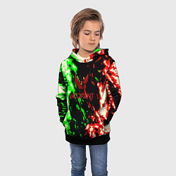 Толстовка-худи детская Valorant flame fire, цвет: 3D-черный — фото 2