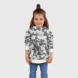 Толстовка-худи детская Барт с пистолетом - hand drawn style, цвет: 3D-белый — фото 2