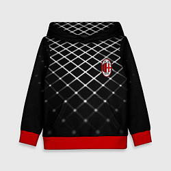 Толстовка-худи детская Милан футбольный клуб, цвет: 3D-красный
