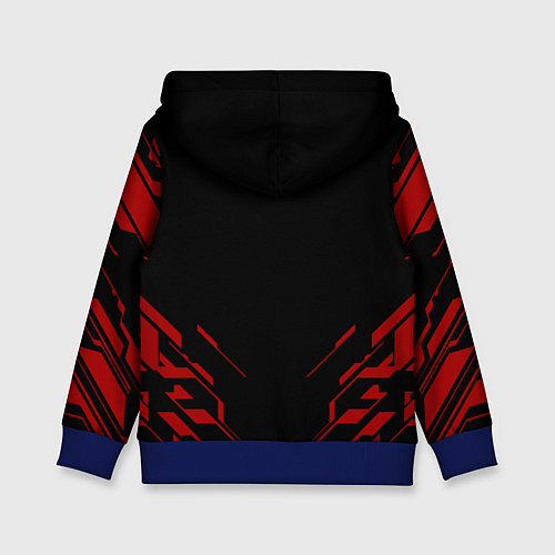 Детская толстовка World war z текстура геометрия / 3D-Синий – фото 2