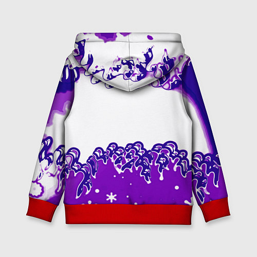 Детская толстовка Pink floyd violet splash / 3D-Красный – фото 2