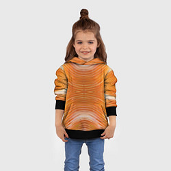 Толстовка-худи детская Яркий фон карамели, цвет: 3D-черный — фото 2