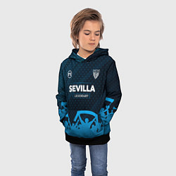 Толстовка-худи детская Sevilla legendary форма фанатов, цвет: 3D-черный — фото 2