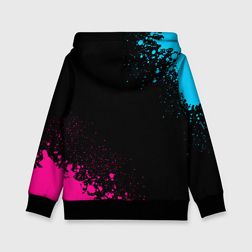 Детская толстовка Club Brugge - neon gradient вертикально / 3D-Черный – фото 2