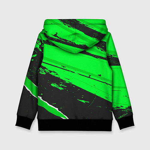 Детская толстовка Lyon sport green / 3D-Черный – фото 2