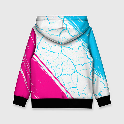 Детская толстовка Lazio neon gradient style вертикально / 3D-Черный – фото 2