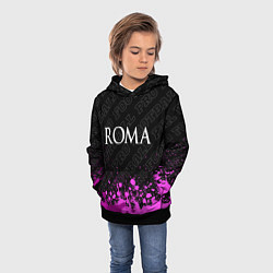 Толстовка-худи детская Roma pro football посередине, цвет: 3D-черный — фото 2