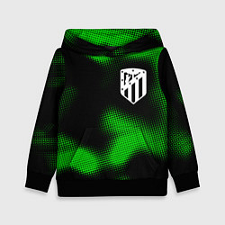 Толстовка-худи детская Atletico Madrid sport halftone, цвет: 3D-черный