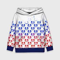 Толстовка-худи детская Marshmello russia color, цвет: 3D-синий