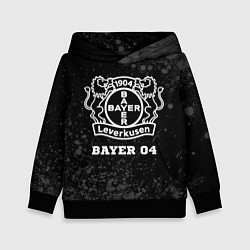 Толстовка-худи детская Bayer 04 sport на темном фоне, цвет: 3D-черный