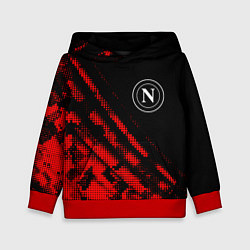 Толстовка-худи детская Napoli sport grunge, цвет: 3D-красный