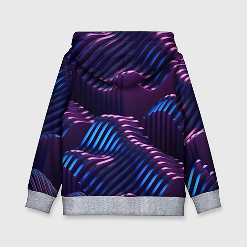 Детская толстовка Объемные пластины изгибающиеся / 3D-Меланж – фото 2