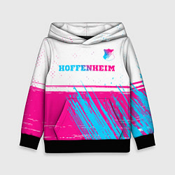 Детская толстовка Hoffenheim neon gradient style посередине